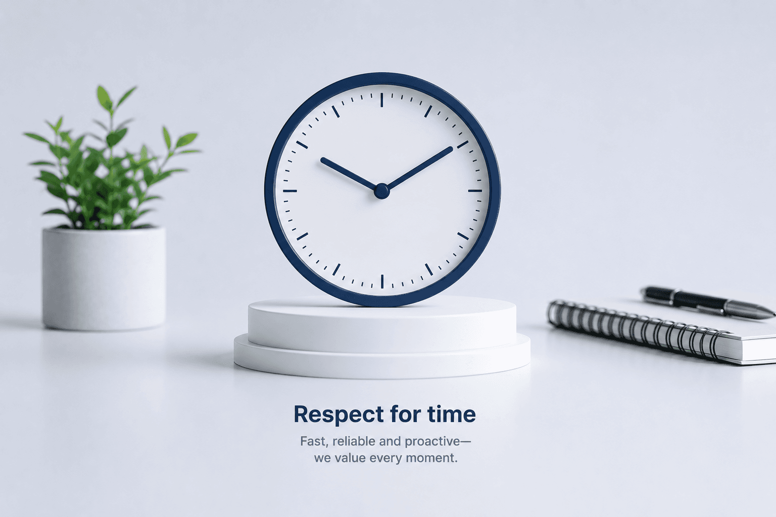 Provider arriving on time for a scheduled home service